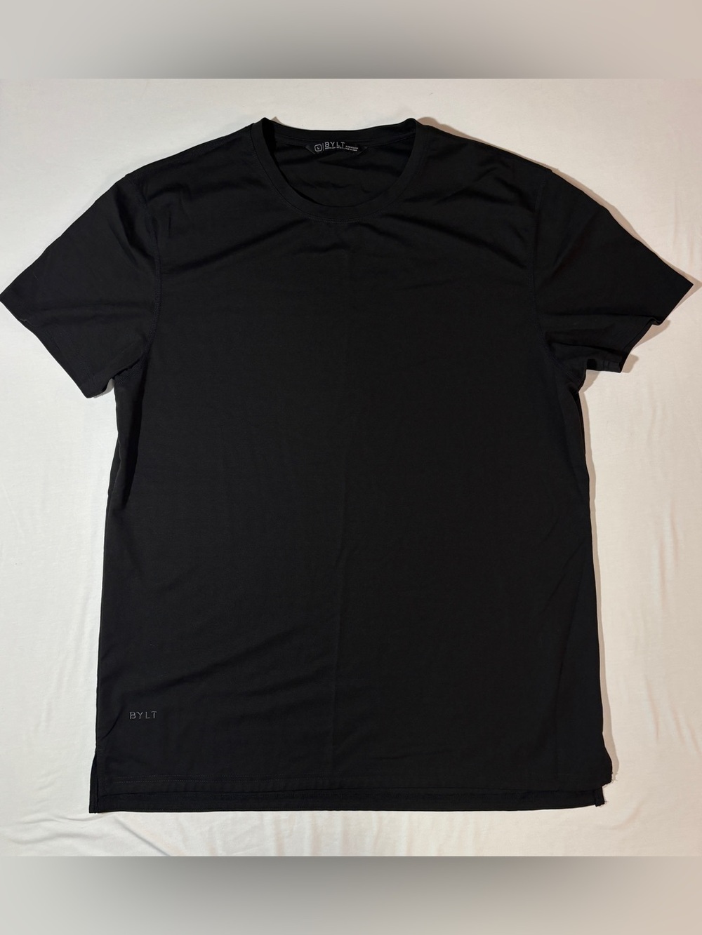 BYLT Premium Basics Black Performance Crew Neck T-Shirt Size Large